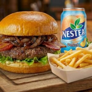 smashed burger bacon